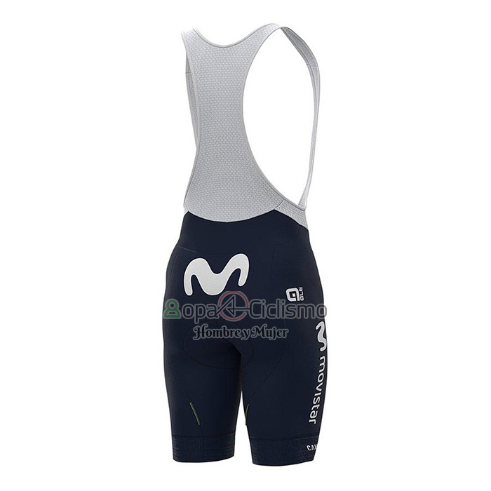 Movistar Ropa Ciclismo Culotte Corto 2022 Mangas Cortas APagado Azul